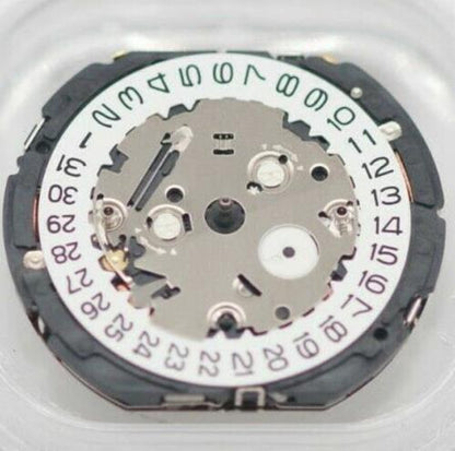 Hattori Epson YM26A quartz watch movement showcasing precise Japanese craftsmanship for accurate timekeeping.