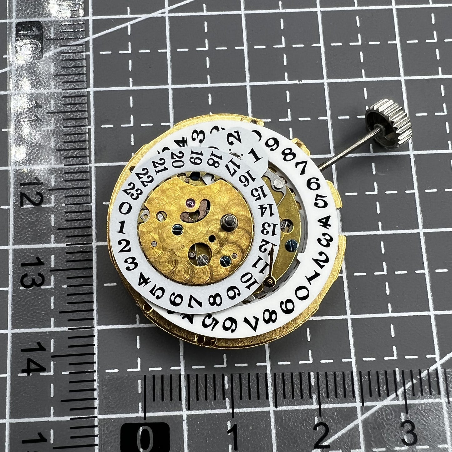 Automatisches Multifunktionales Mechanisches Uhrwerk Datum bei 2 Uhr 24 Stunden Digitalanzeige