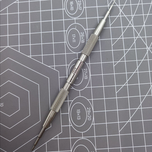 Bergeon 6767-F Swiss Made spring bar tool for precise watch bracelet fitting and removal.