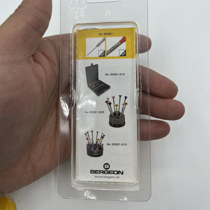 Bergeon 30081-060 ergonomic �0.60 mm screwdriver for precise watch repair tasks