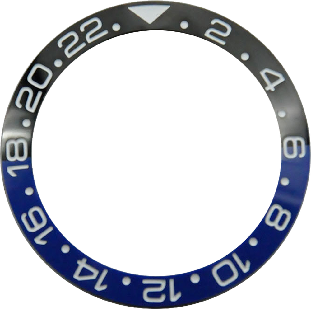 38 mm Uhrenring, Keramik-Lünetteneinsatzring für GMT-Uhr, 40 mm Gehäuse