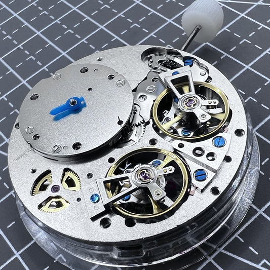 Multifunktionales automatisches mechanisches Uhrwerk mit Doppelunruh 
