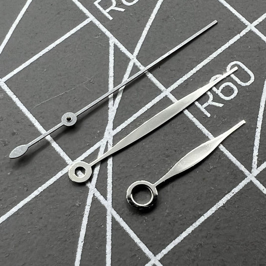 10,5 x 16 x 16 mm, silberfarbene, mattierte Uhrzeiger für Tissot 1853 T41 T006 Uhrwerk