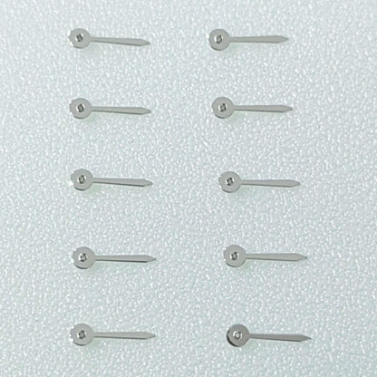 Lot de 10 petites aiguilles de seconde argentées de 4 mm pour mouvement Miyota OS10 OS20 