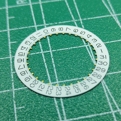 Roue de disque de date blanche générique pour mouvement ETA2824, date à 3 heures