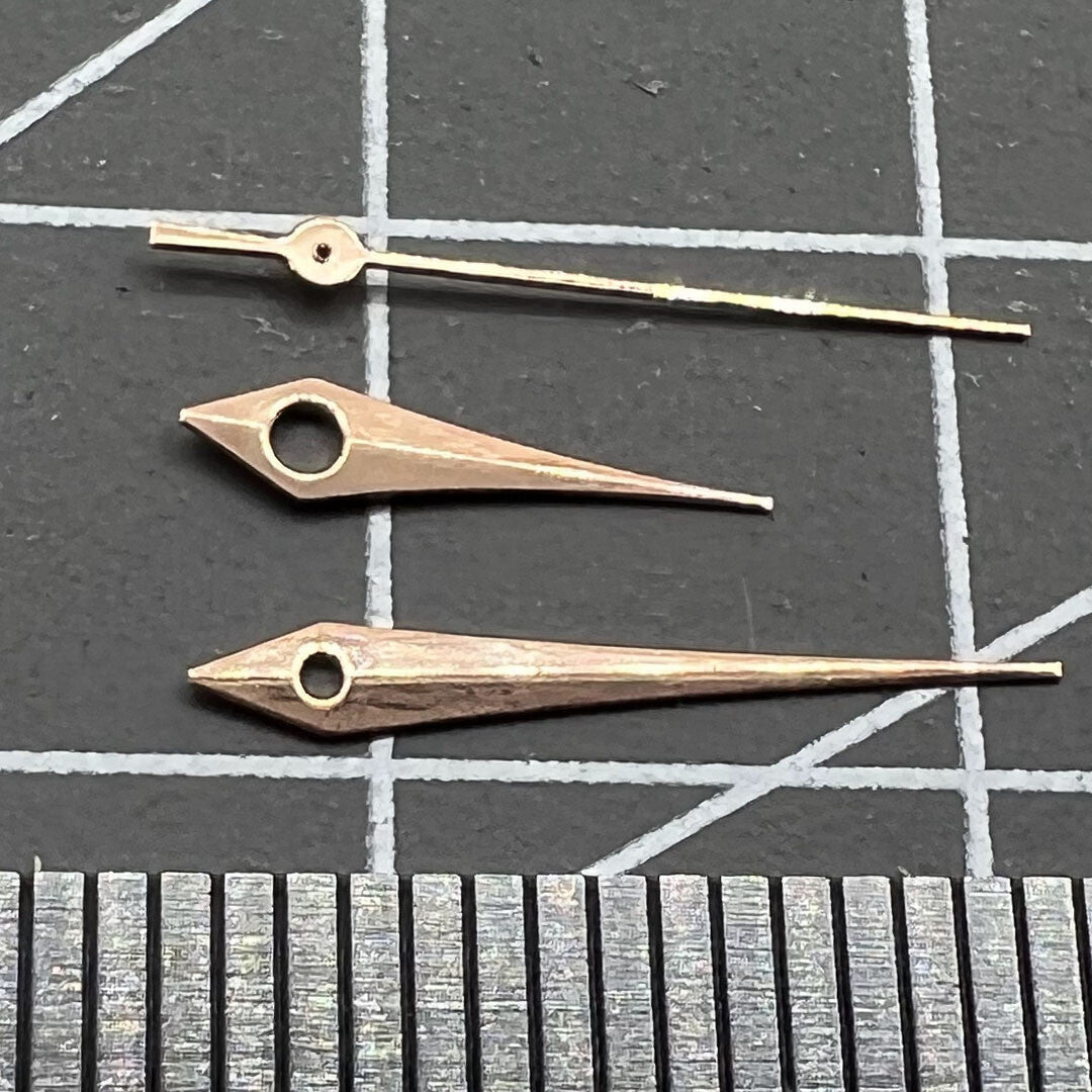 2er Set Roségold Zeiger mit 12 5mm für Miyota 2315 2035 2036 2115 2305 2005