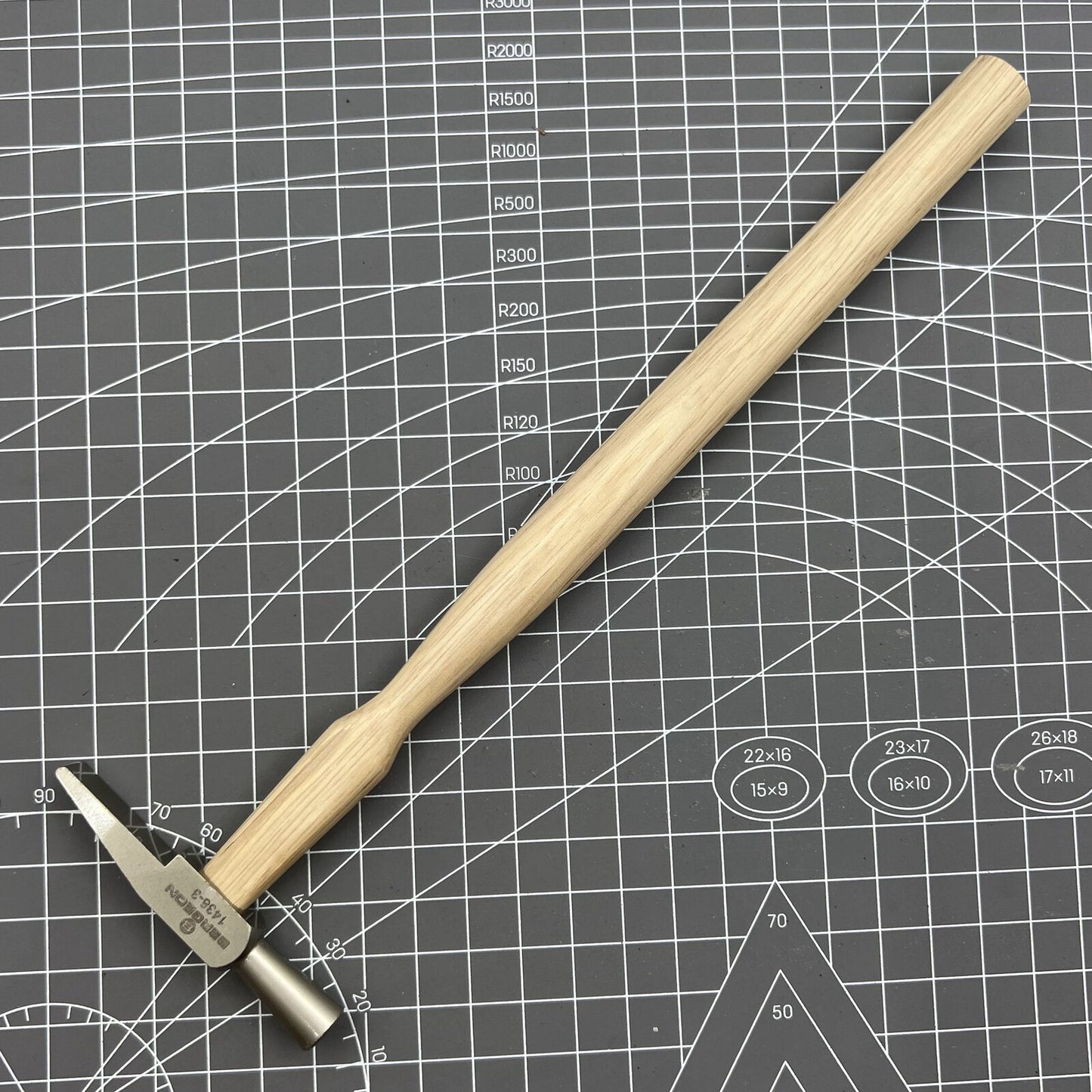 Swiss Made Bergeon 1438-3 watchmaker hammer, 70mm length, precision tool for repair and assembly.