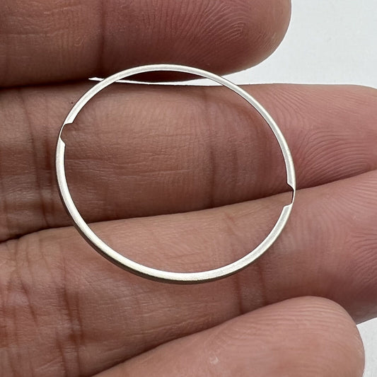 Steel watch dial mount spacer ring for ETA 2824/2836/2846 movements, durable and precise fit.