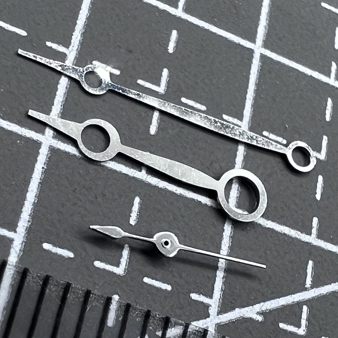 2er Pack Silberne Zeigersets ohne Leuchtmasse für Seagull ST3600 ST3621 ETA6497