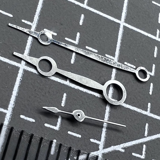 2er Pack Silberne Zeigersets ohne Leuchtmasse für Seagull ST3600 ST3621 ETA6497