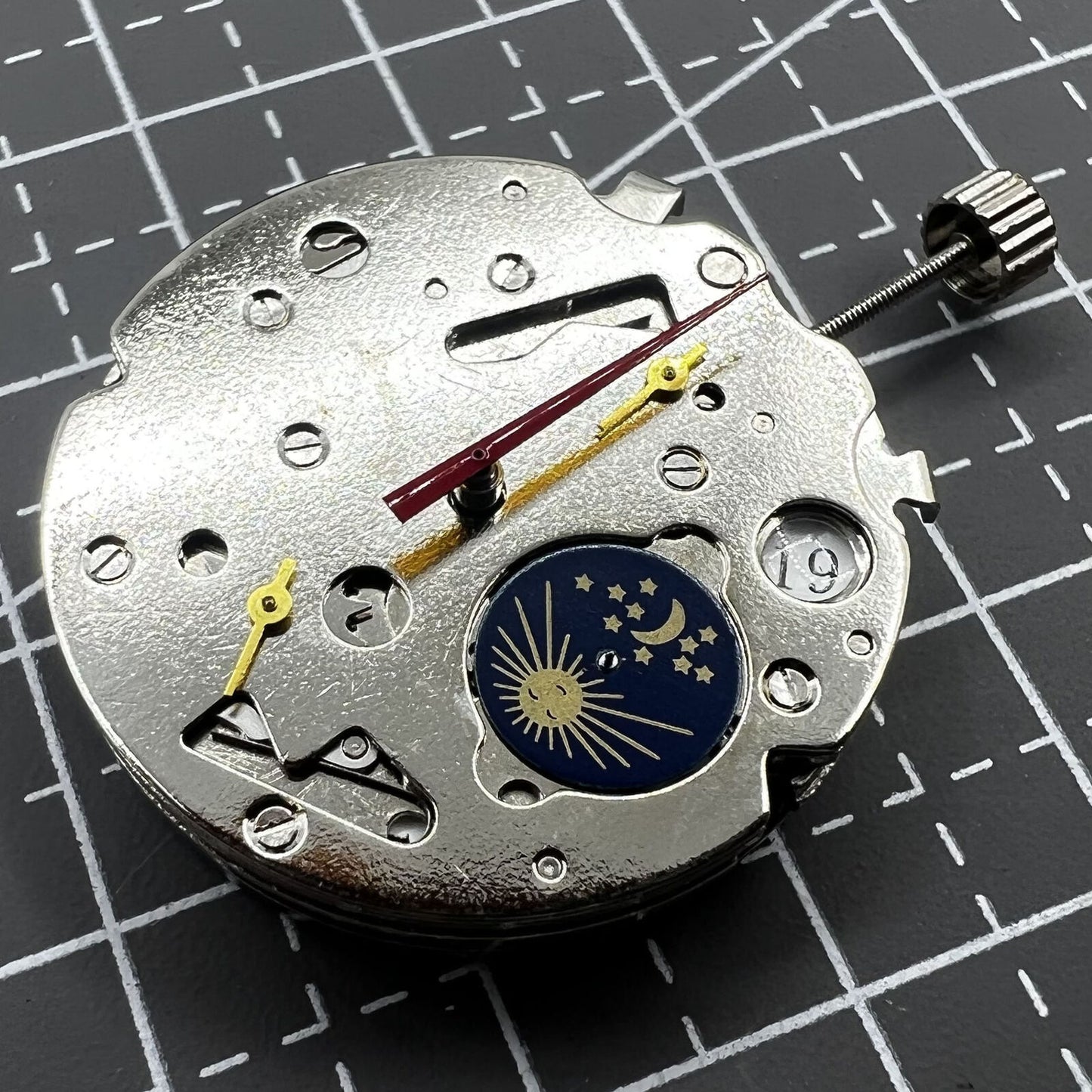Seagull ST16 automatic watch movement displaying detailed gears and precision craftsmanship for watch repairs.