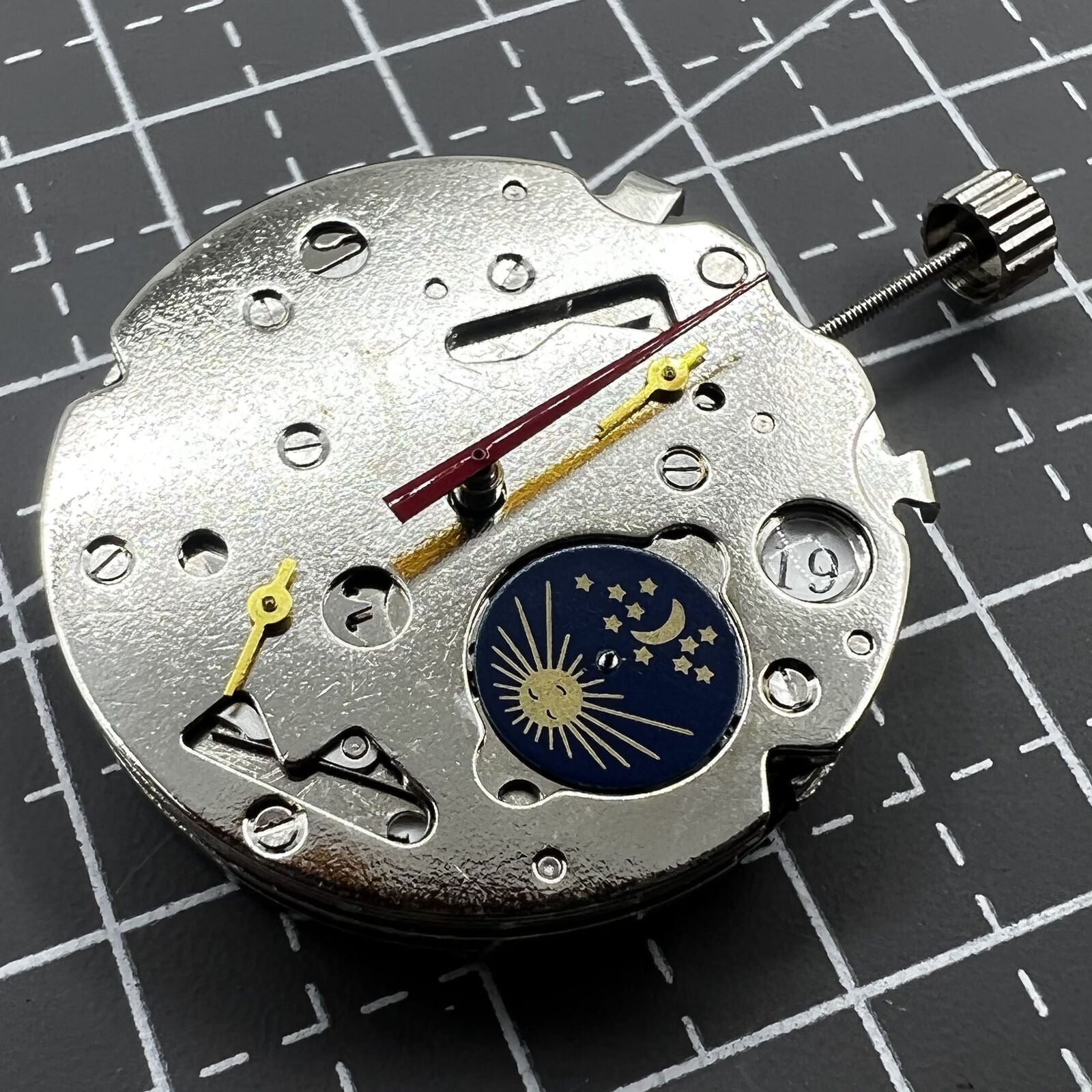 Seagull ST16 automatic watch movement displaying detailed gears and precision craftsmanship for watch repairs.