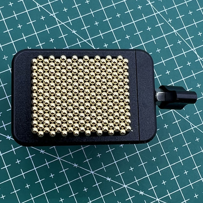 Universal metal movement holder with beads, compatible with any watch shape for secure repair - Brand Generic.