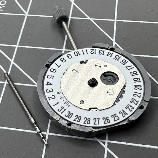 Japan Made Miyota GN10 quartz movement with date display at 6 o?clock, precision watch accessory.