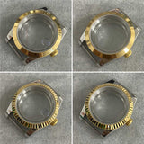 39MM Transparent Bottom Watch Case Sapphire Glass Watch Case for NH35/NH36/4R