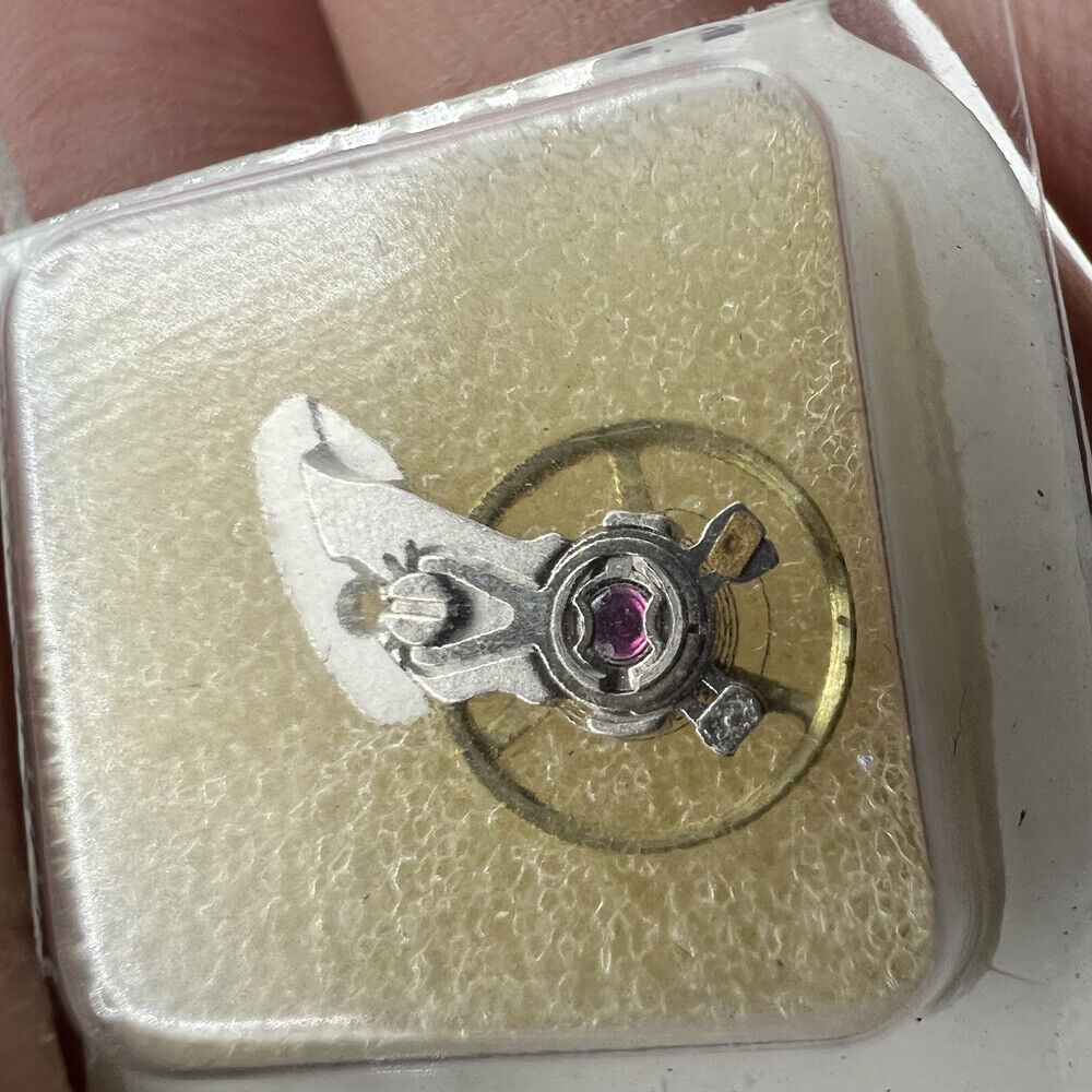 Swiss Made complete balance wheel with splint for ETA2671 watch movement, precision repair part by Swiss brand.