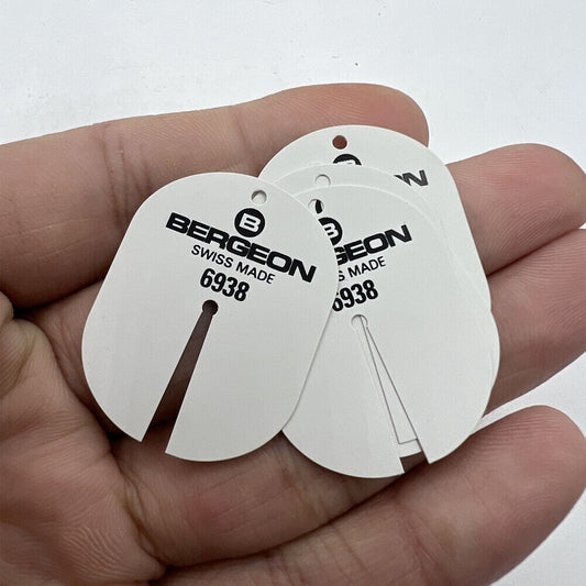 Bergeon 6938 watch dial protectors in pack, durable accessory for safe dial handling and repair.