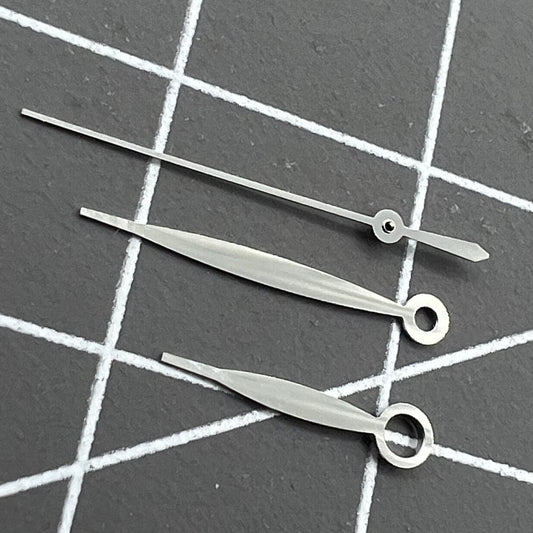 Silver 8x11.5x11.5mm watch hands for ETA 2892, 2836, 2824 movements.