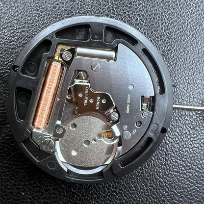 Swiss Ronda 515 Quartz Movement HCP3 Black Disk High Cannon 3 Date At 3