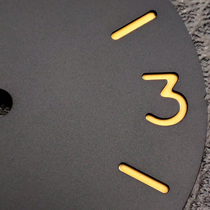 Green luminous black watch dial for ST3600 ETA6497/6498 movement, perfect for custom watch repair projects.