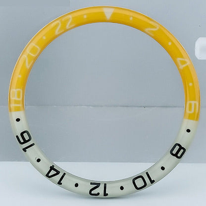 38mm blue luminous resin bezel for SKX007/011 watches, durable and stylish accessory.