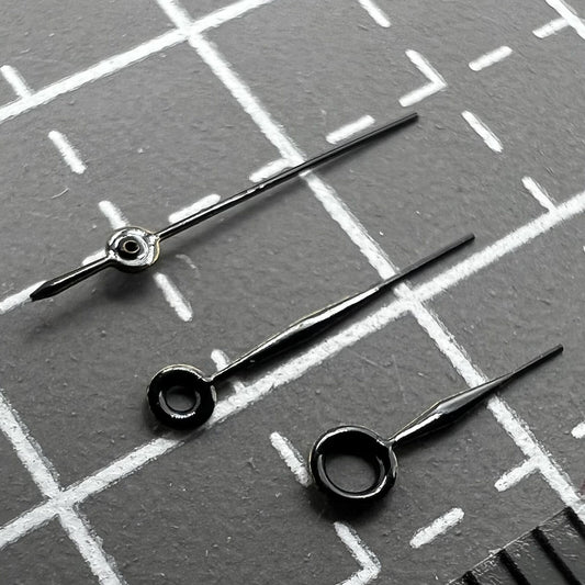 Aiguilles de montre peintes en noir de 12 mm pour mouvement Miyota 2035 2115 2105 2305 