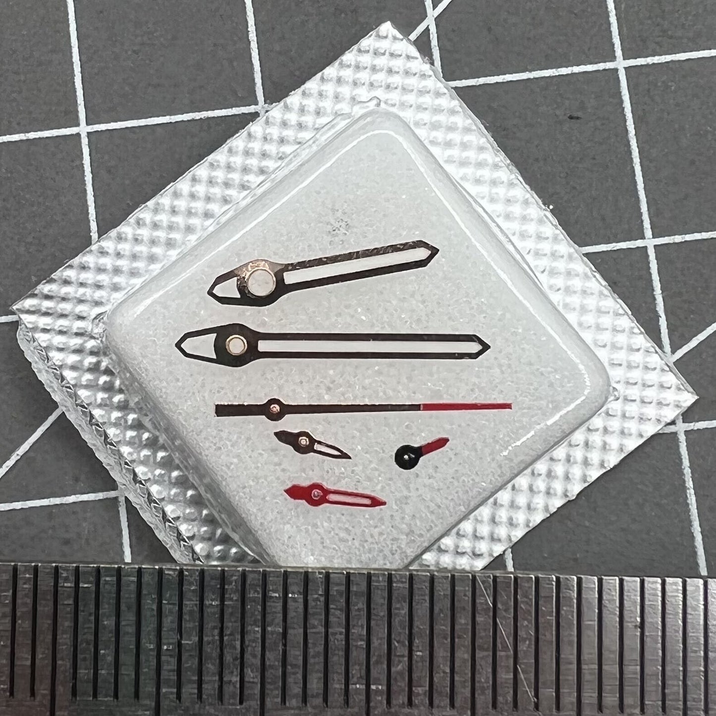 EF524 green luminous watch hands set for Miyota OS10 OS20 movement, improves night visibility