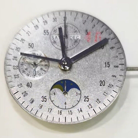 Dandong China Made 7751 watch movement with 8 hands, multifunctional automatic mechanical design for precision timekeeping