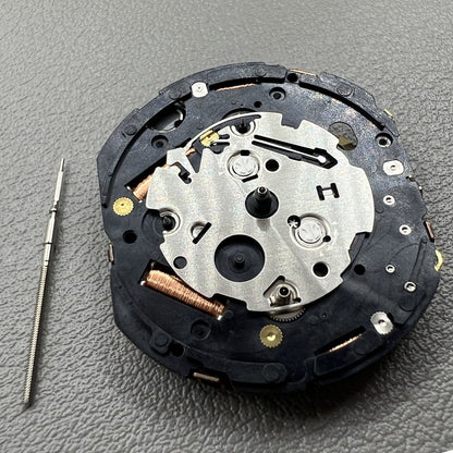 Seiko 7T86A quartz watch movement replacement part, precision Japanese craftsmanship for repairs.