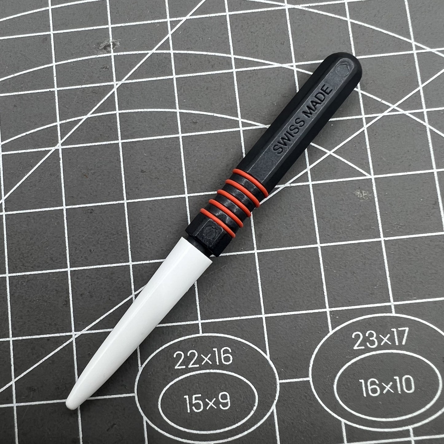 Ergonomischer Präzisionsapplikator Bergeon 7013-R Roter Metall Dip Ölspender Swiss