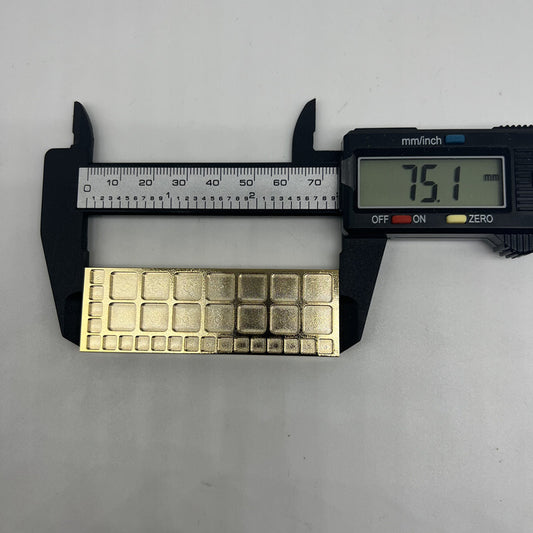 Plateau en cuivre doré avec grilles carrées de 75 mm et 33 compartiments pour vis, kit de réparation de montres