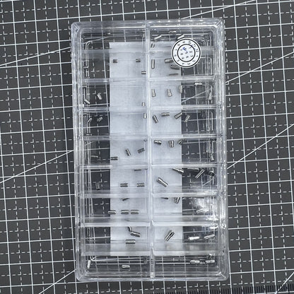 90PCS/Box AC-628SS-5 Stainless Steel Watch Crown Tube 1.5mm-2.5mm Diameter