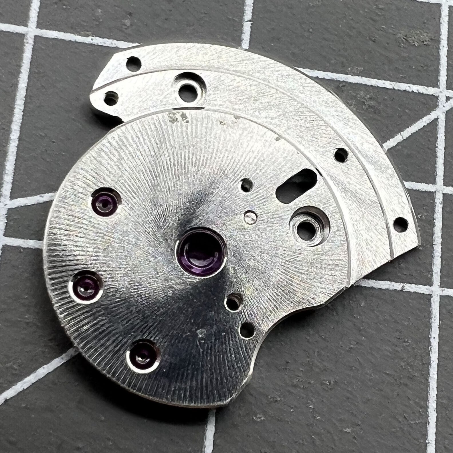 Automatic main wheel bridge with jewels for 3135 movement, durable high-quality generic watch part.