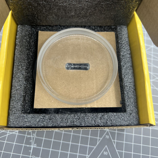 Oil benzine cup 70/80x35mm with anti-leak cover for precise watch repair tools.