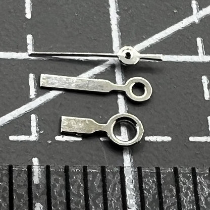 Silver Miyota 2035 watch hands set, 7mm/6mm/4mm lengths for precise timekeeping accessory