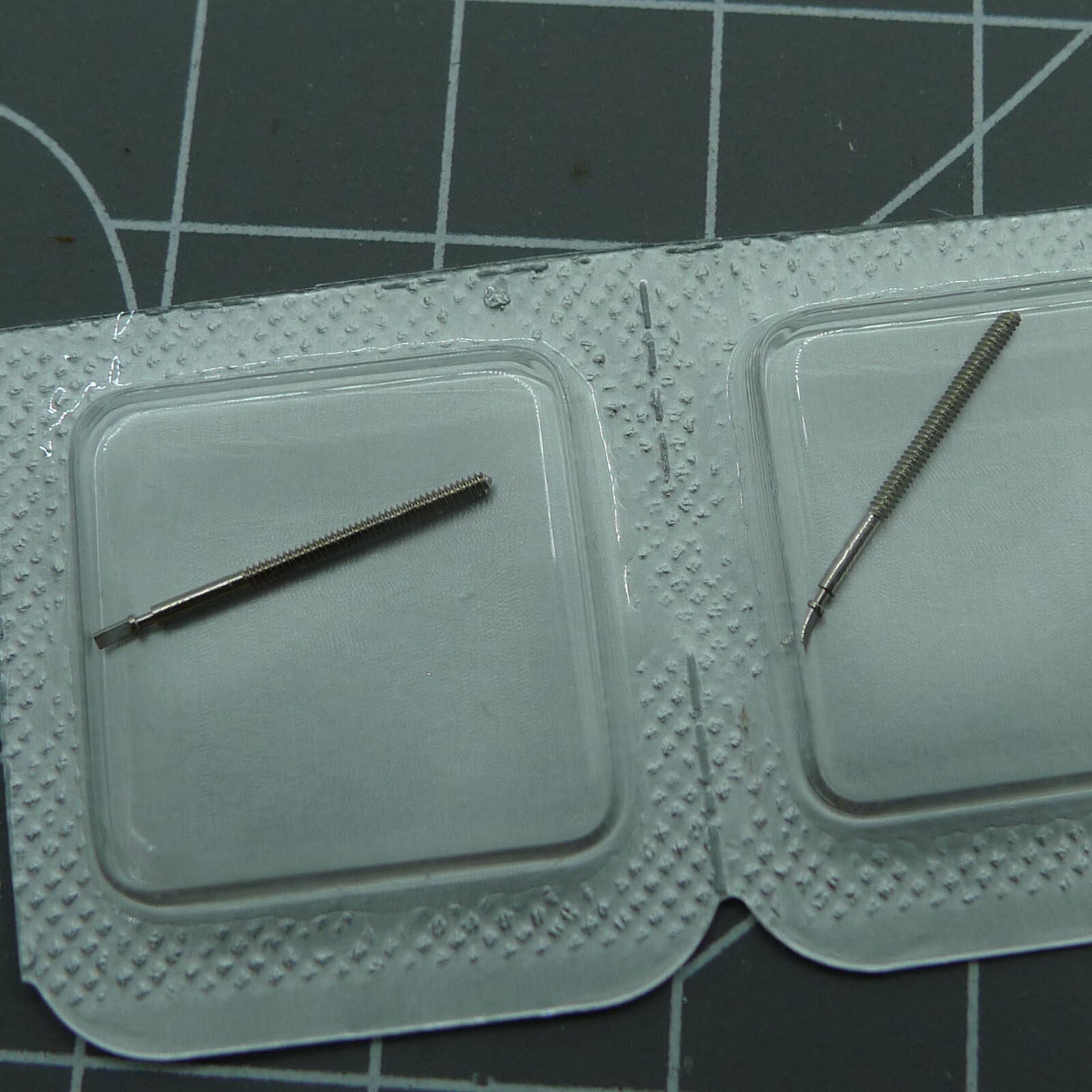 Watch winding stem for ETA 255.112/255.441 movements, generic replacement part for precise time adjustment.