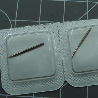 Watch winding stem for ETA 255.112/255.441 movements, generic replacement part for precise time adjustment.