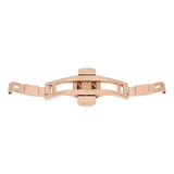 Rose Golden Watch Strap Clasp Unisex Double Push Button Watch Band Buckle