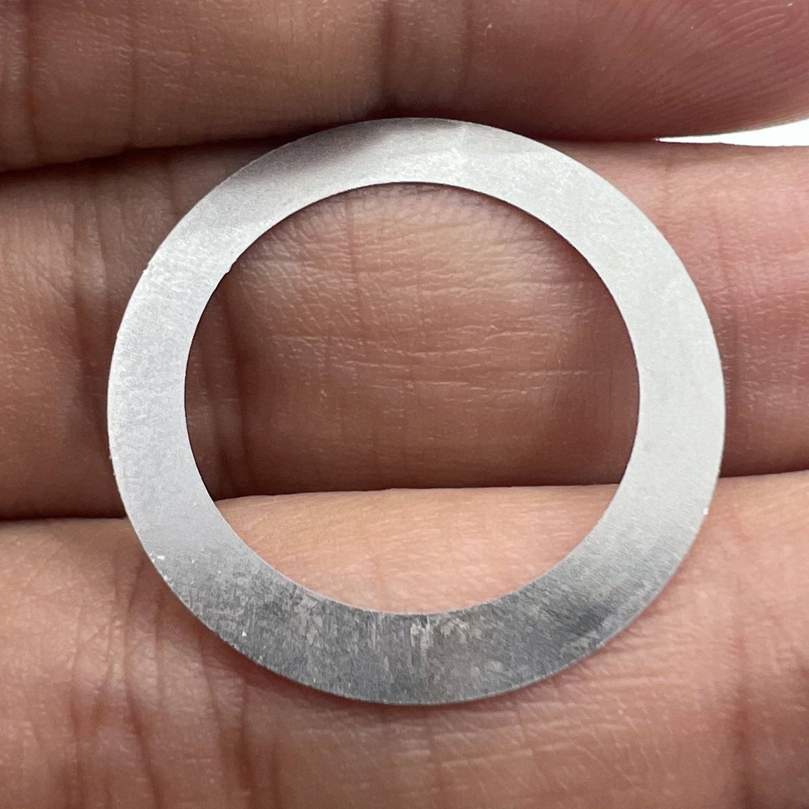 Orange date wheel for Miyota NH35 NH36 watch movement showing date at 3 o'clock, white background.