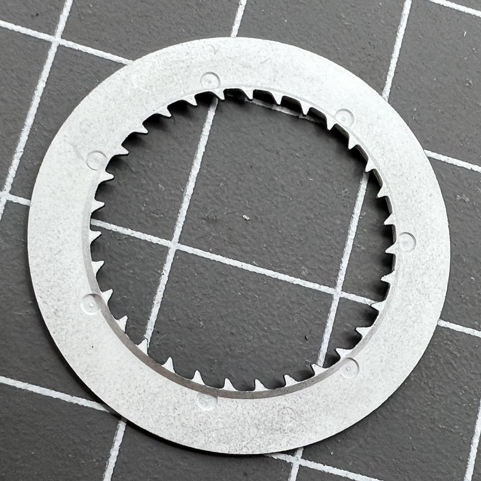 Black date disk wheel with red numerals for NH36 NH35 watch movement, date window at 3 o'clock, precision fit.