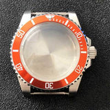 316L Stainless Steel Watch Case SUB Convex Sapphire Glass 40mm For NH35/NH36