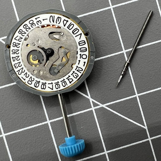 Miyota 6L12 quartz movement with date at 3 o'clock, Japan made, single calendar feature, reliable watch accessory.