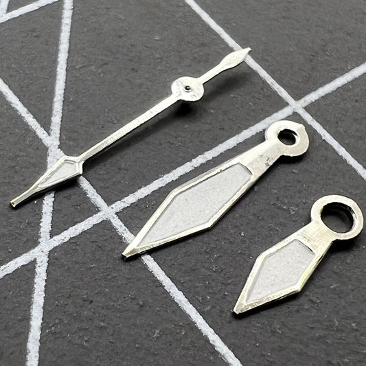 Aiguilles de montre Silver Lume pour mouvement à quartz Miyota 2035 P1-H2-C15
