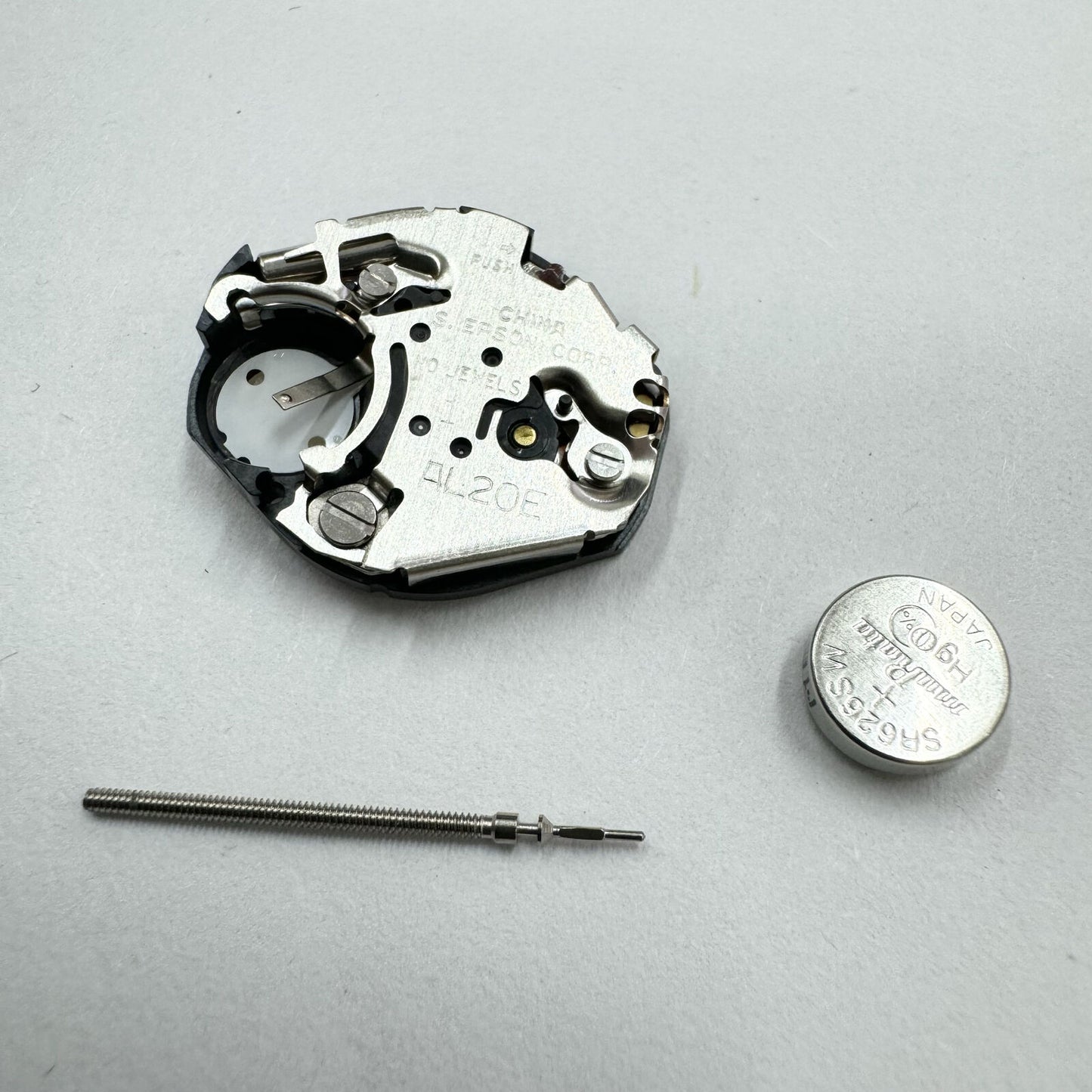 Hattori Epson AL20 quartz watch movements, Japan-made, 5-pack for precise timekeeping accessories.