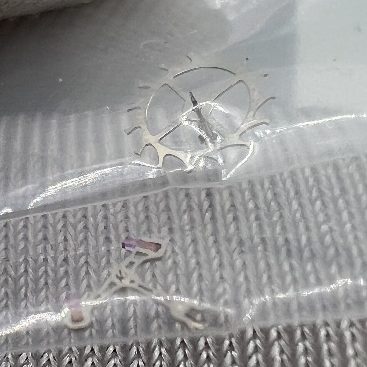 Pallet fork and escape wheel set for NH35 NH36 movement, durable generic watch parts.