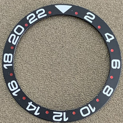 Matte Rainbow Blue Golden Ceramic Bezel Insert for 38mm/30.5mm watches, fits 40mm case, durable and stylish.