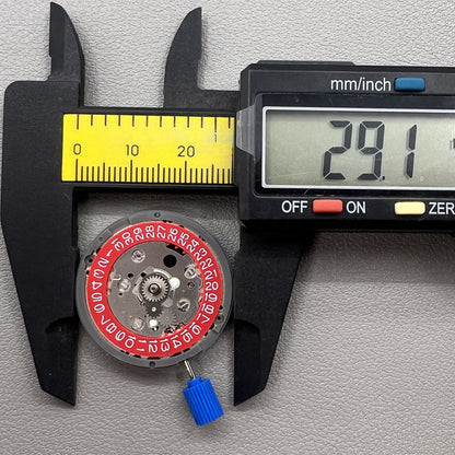 Automatik Uhrwerk Seiko NH34 GMT Mechanisch mit Sekundenstopp und rotem Rad