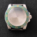 316L Stainless Steel Watch Case SUB Convex Sapphire Glass 40mm For NH35/NH36
