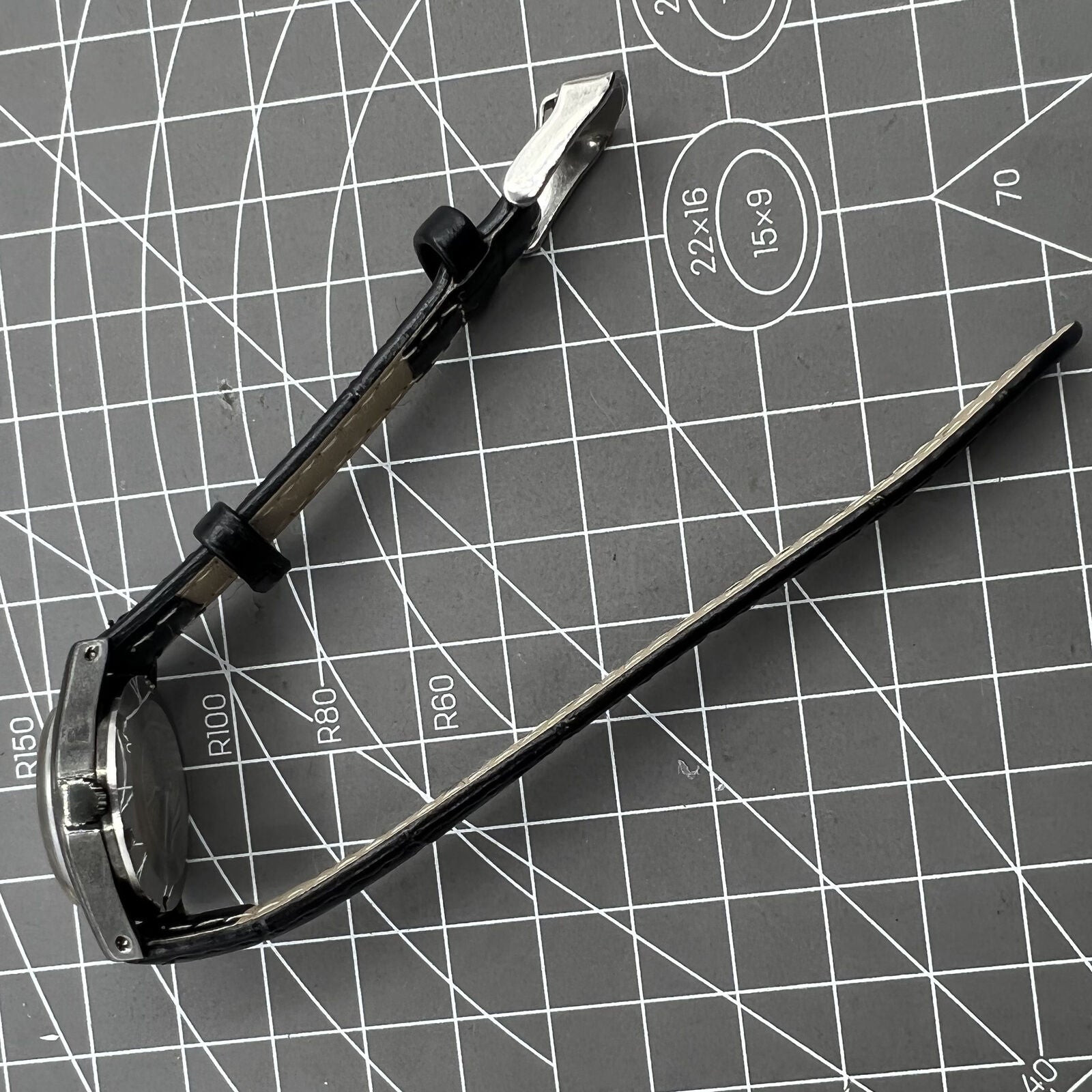 27mm Tianjin Seagull ladies watch with manual movement and gold nail hour markers, elegant design.