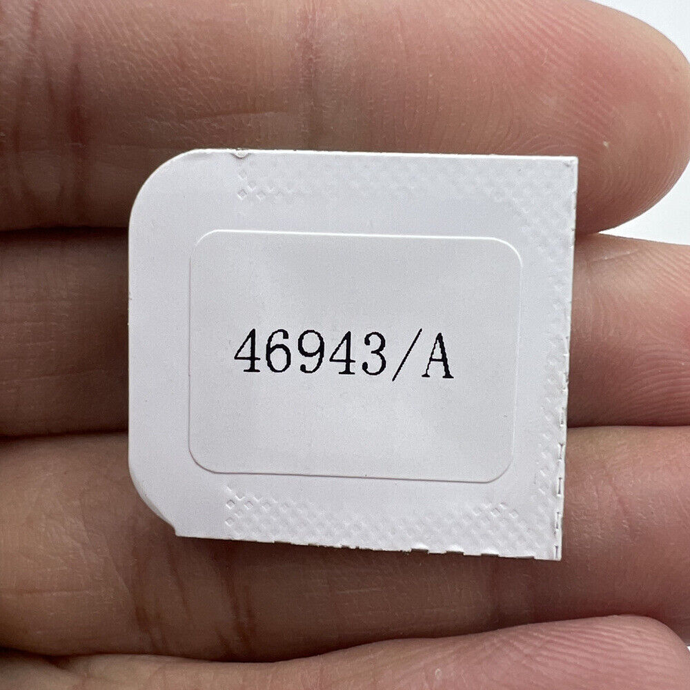 Golden balance wheel and hairspring for Orient 46941 46943 watch movement, ensuring precise timekeeping.